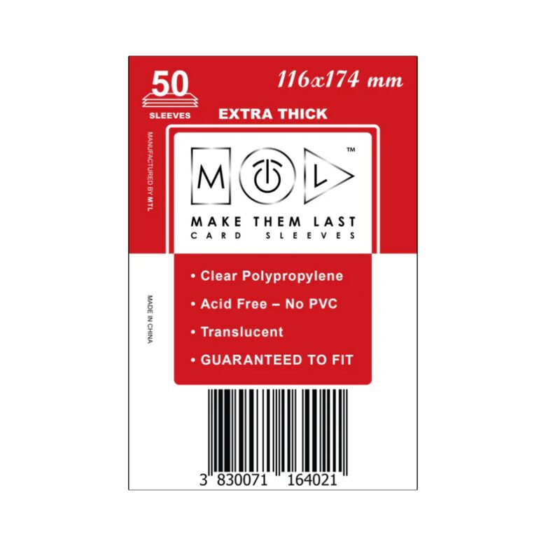 MTL SLEEVES | Card sleeves 116 x 174 mm (50 gab.)